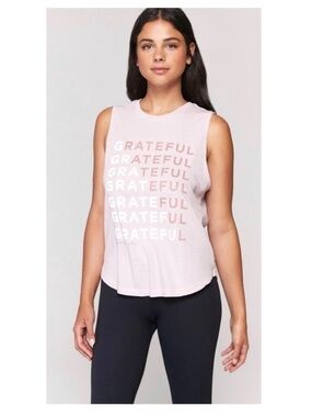 Evereve • Spiritual Gangster Thankful Tank Pink Size M